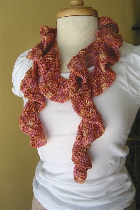 spiral rayon scarf crochet.